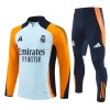 Real Madrid Felpe da Allenamento Quarto-Zip 2024-25 Blu per Uomo